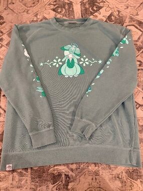 Pokemon Center X OMOCAT Grass Type Midnight Crew Neck Sweatshirt XL